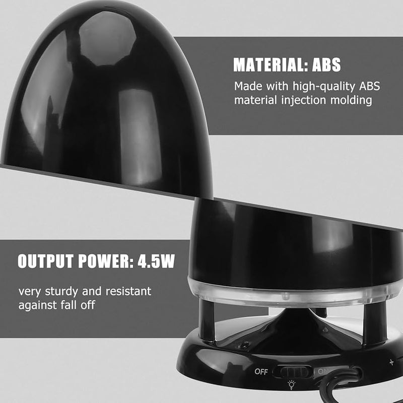 Uonlytech سماعة محمولة قابلة للتوصيل مع ضوء USB وتعزيز الجهير للكمبيوتر المحمول والهاتف والجهاز اللوحي أسود أزرق - Image 4